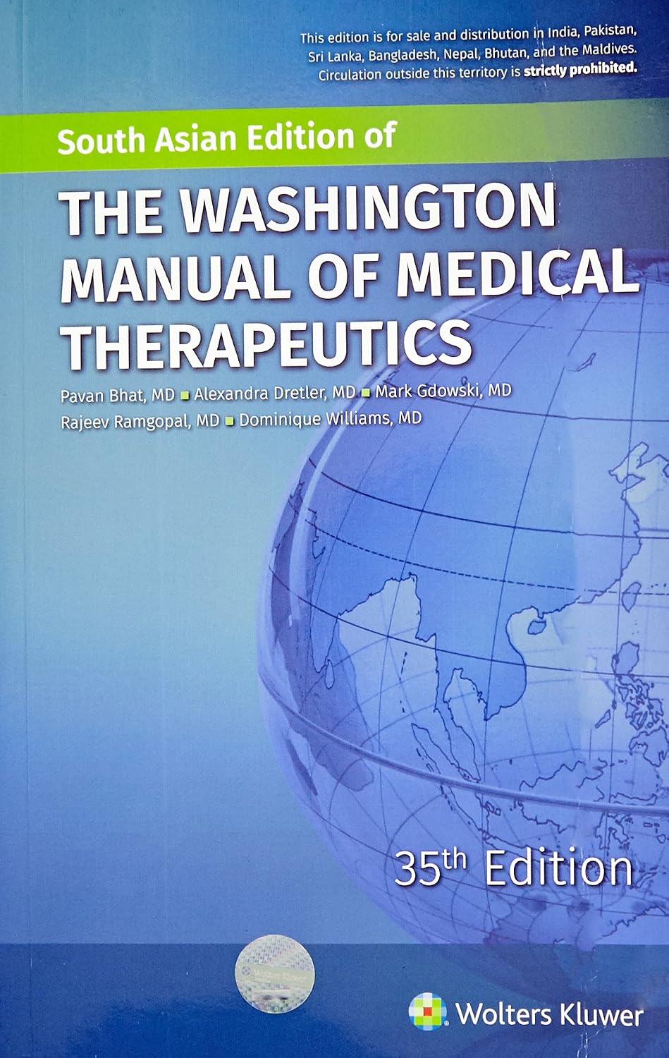 The Washington Manual of Medical Therapeutics by Bhat Gdowski