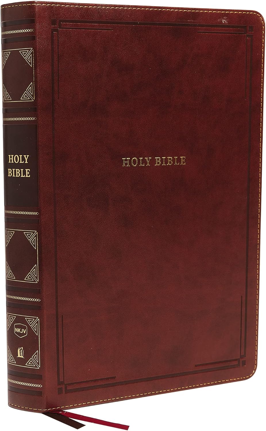 NKJV Holy Bible, Super Giant Print Reference Bible, Brown Leathersoft, 43,000 Cross references, Red Letter, Comfort Print: New King James Version by Thomas Nelson