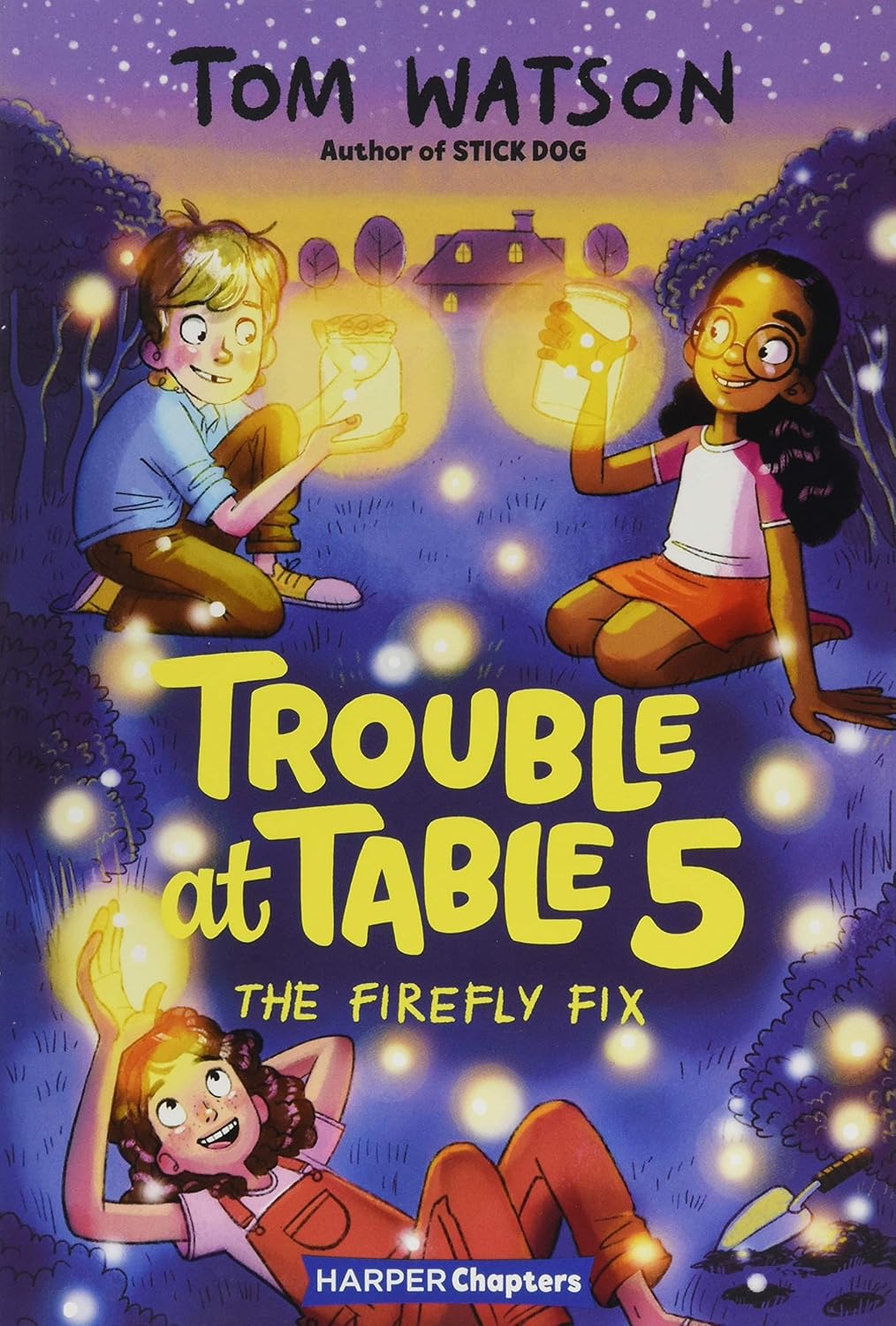 Trouble at Table 5 #3: The Firefly Fix: An Illustrated Chapter Book About Science Fair Missions and Best Friends for Children (Ages 6-10) by Tom Watson