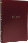 NKJV Holy Bible, Giant Print Center-Column Reference Bible, Burgundy Leather-look, 72,000+ Cross References, Red Letter, Comfort Print: New King James Version by Thomas Nelson