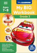 Disney Learning Big Workbook Grade 2: Math & English Workbook for Kids Aged 7-9, Curriculum-Based by DK