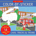 My First Color-By-Sticker Book - Cars, Trucks, & Trains by Hannah Beilenson