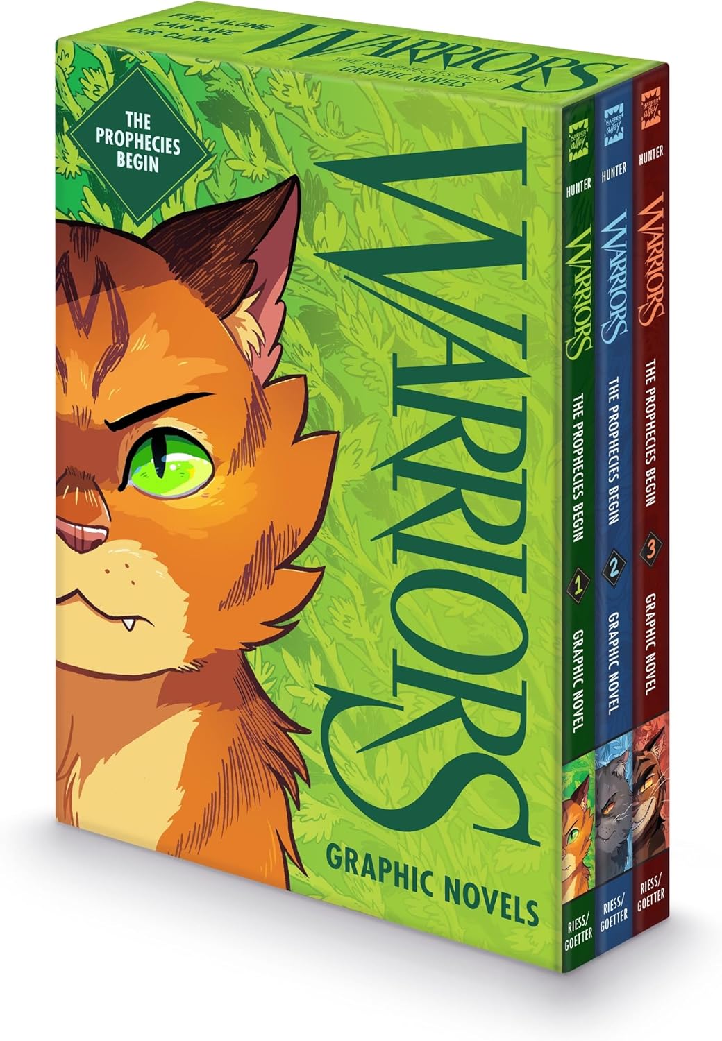 The Warriors Graphic Novel Box Set: The Prophecies Begin: The Complete First Arc, Books #1-#3 by Erin Hunter
