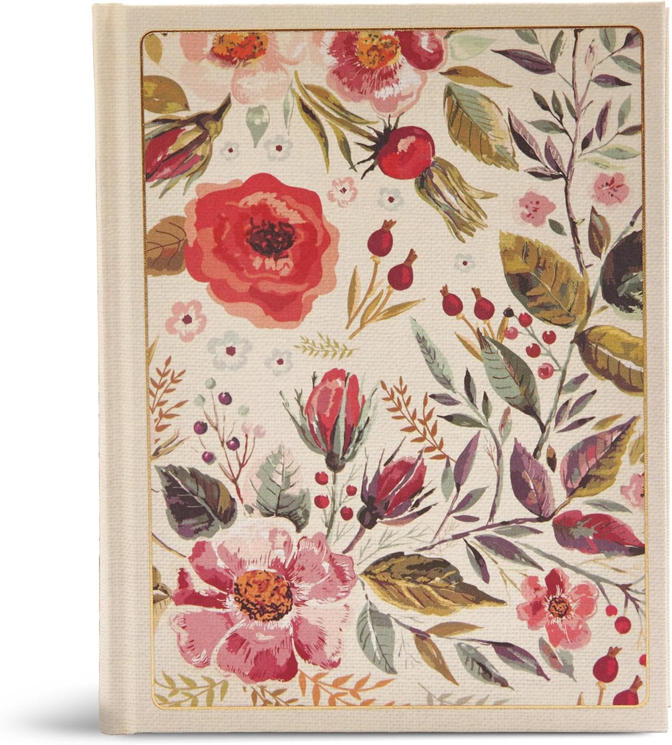 CSB Notetaking Bible, Floral Cloth Over Board, Black Letter, Wide Margins, Journaling Space, Single-Column, Reading Plan, Easy-to-Read Bible Serif Type by CSB Bibles by Holman