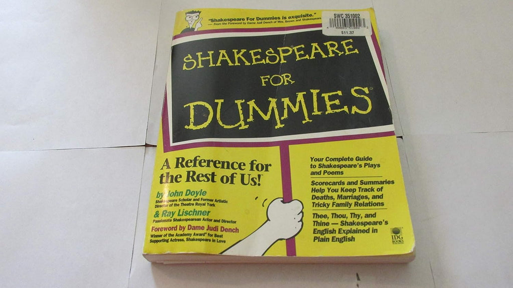 Shakespeare for Dummies (For Dummies Series) by John Doyle