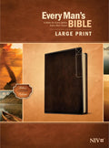 Every Man’s Bible NIV, Large Print, Deluxe Explorer Edition (LeatherLike, Rustic Brown) by Tyndale