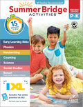 Summer Bridge Activities Preschool to Kindergarten Workbook, Activity Book Ages 4-6 With Math, Phonics, Handwriting Practice, Fitness, Flash Cards, Stickers, and More by Summer Bridge Activities