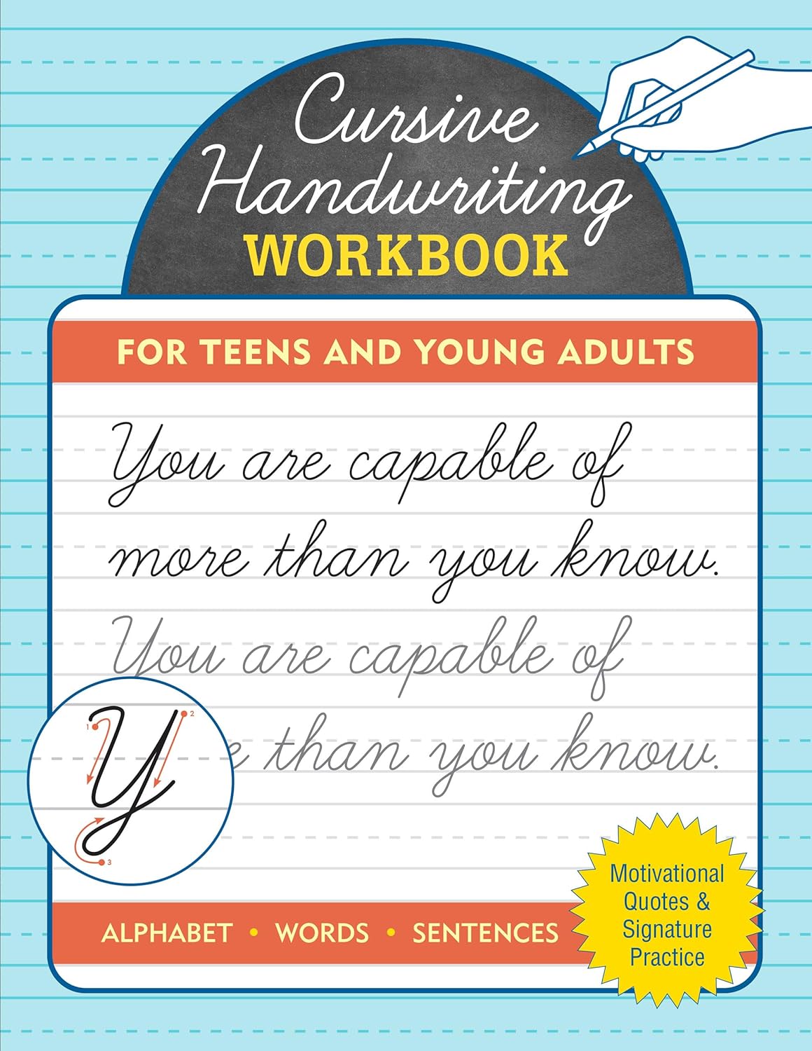 Cursive Handwriting Workbook for Teens and Young Adults (Trace & Learn) by Peter Pauper Press