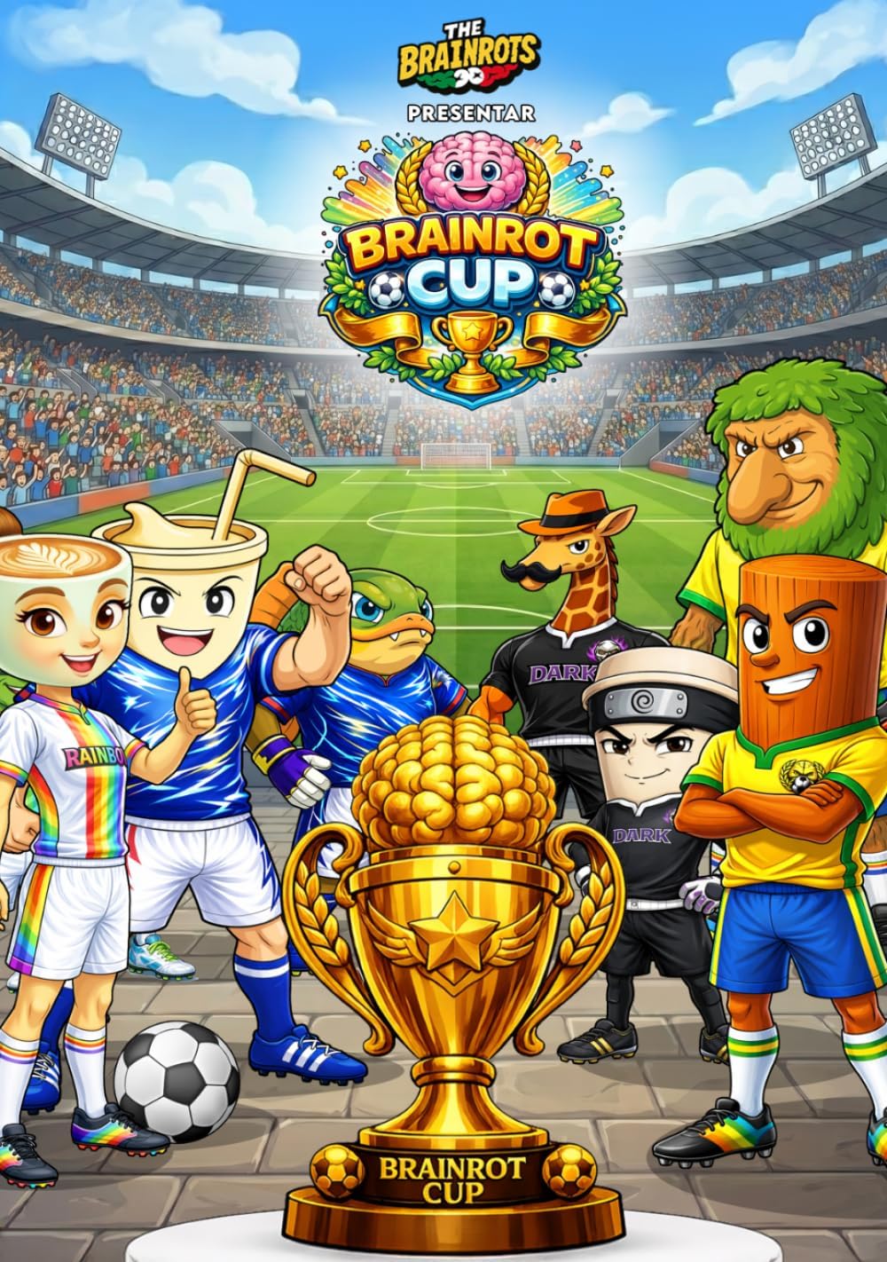 BRAINROT CUP [Versión en español] - Edición Especial The Brainrots: Una historia completa en cómic: El torneo de fútbol más loco entre los personajes de Italian Brainrot (Spanish Edition) by Sandro Savarese