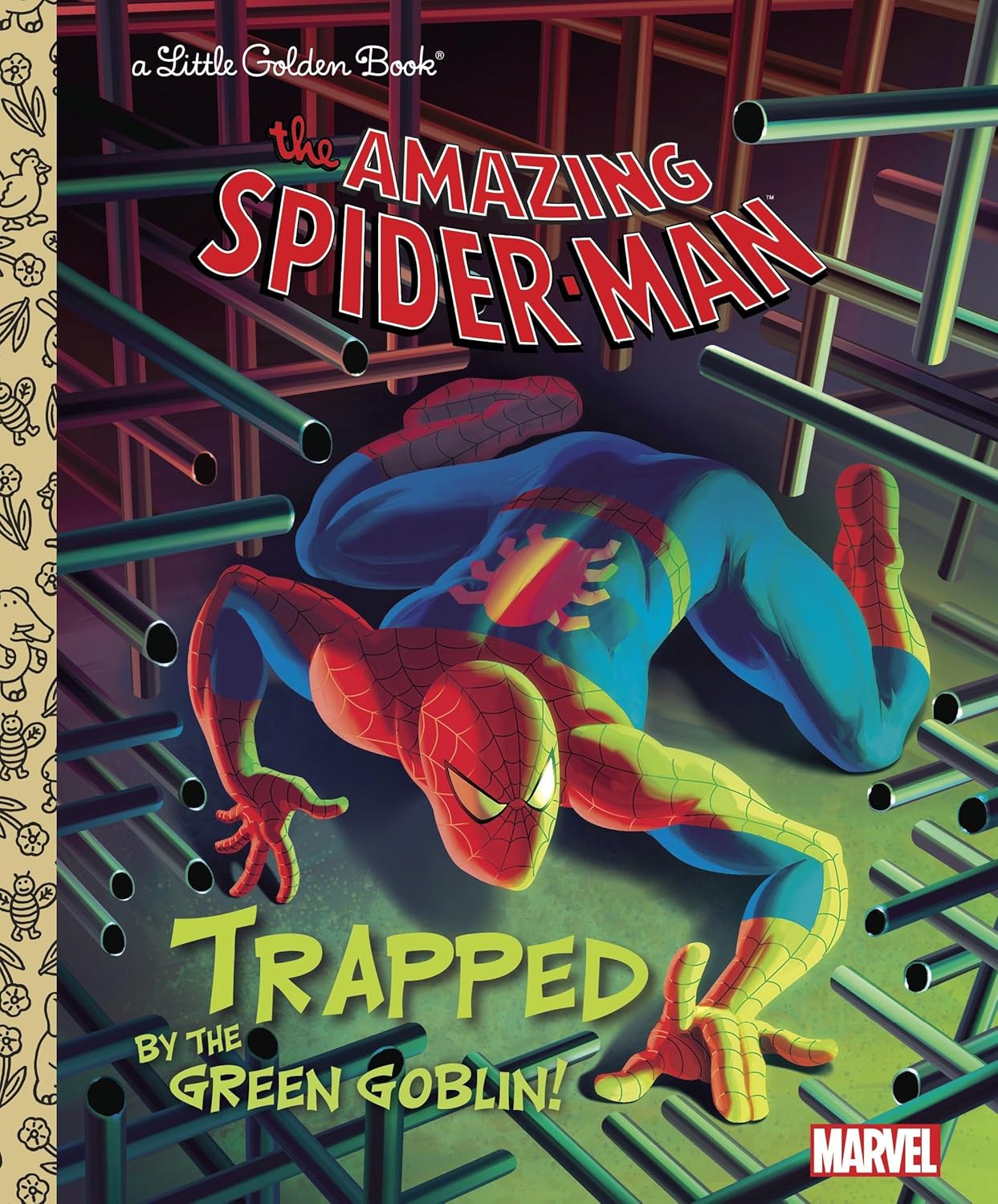 Trapped by the Green Goblin! (Marvel: Spider-Man) (Little Golden Book) by Frank Berrios