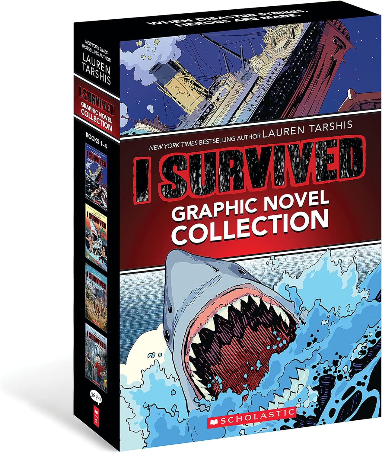 I Survived Graphic Novels #1-4 Box Set by Lauren Tarshis