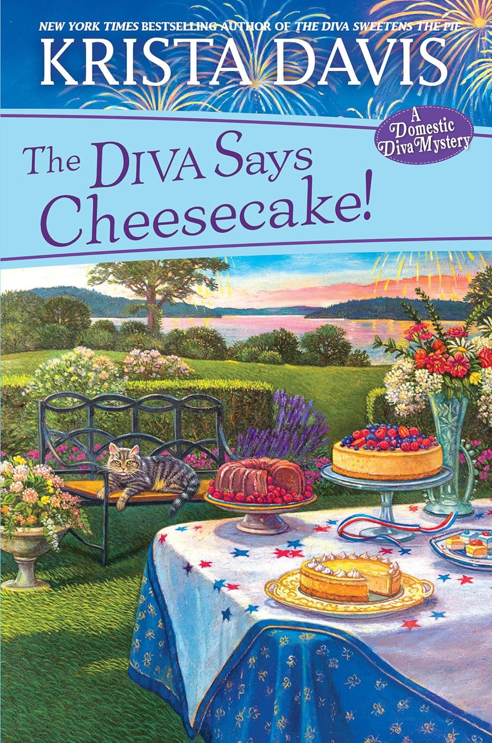 The Diva Says Cheesecake!: A Delicious Culinary Cozy Mystery with Recipes (A Domestic Diva Mystery) by Krista Davis