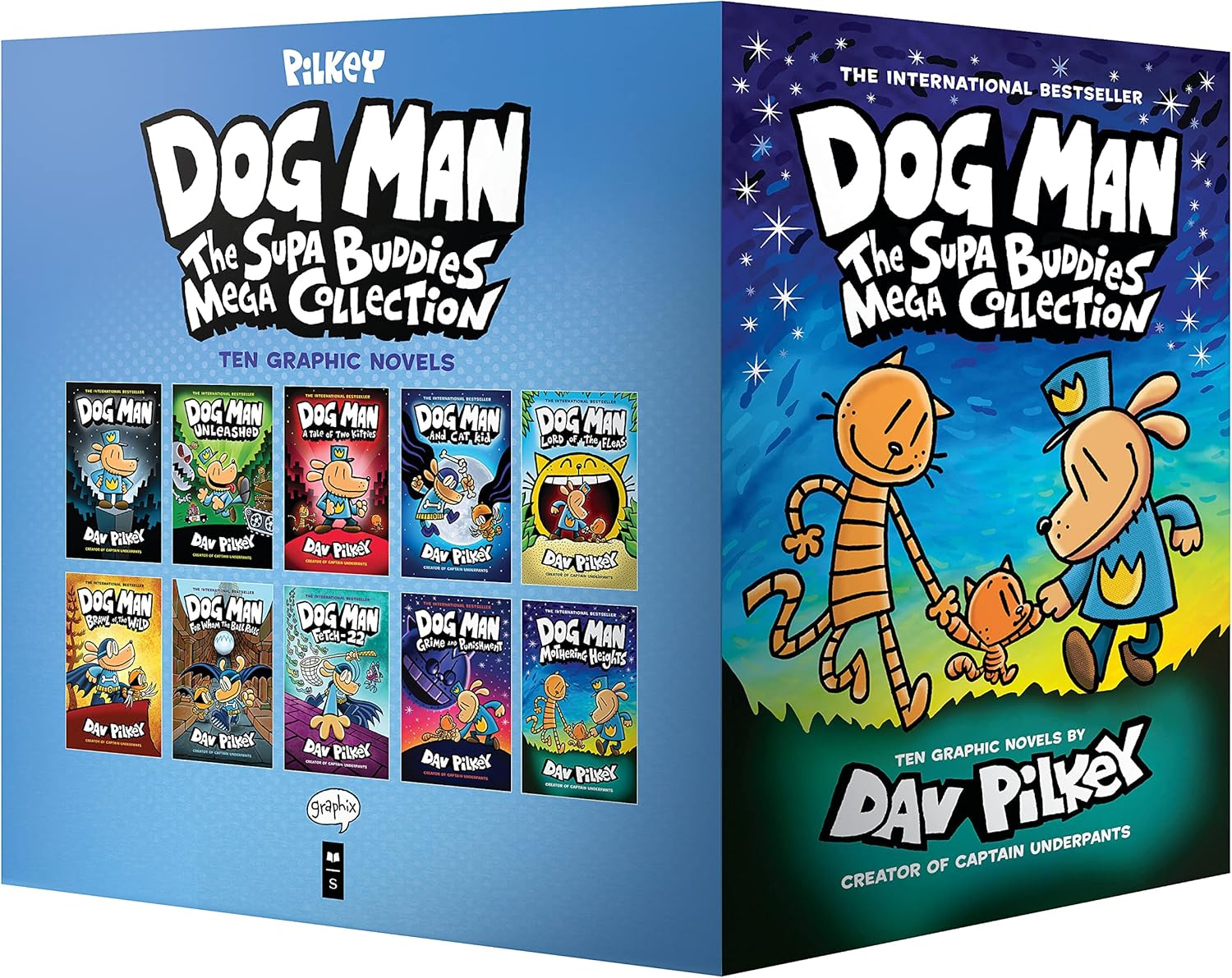 Dog Man: The Supa Buddies Mega Collection: From the Creator of Captain Underpants (Dog Man #1-10 Box Set) by Dav Pilkey