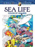 Creative Haven Sea Life Color by Number Coloring Book (Adult Coloring Books: Sea Life) by George Toufexis