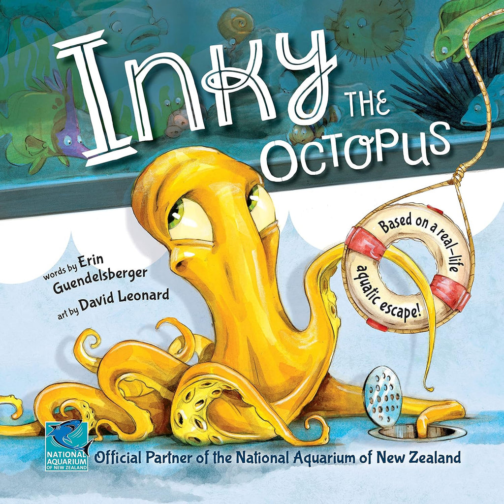 Inky the Octopus: The Official Story of One Brave Octopus' Daring Escape (Includes Marine Biology Facts for Fun Early Learning!) by Erin Guendelsberger