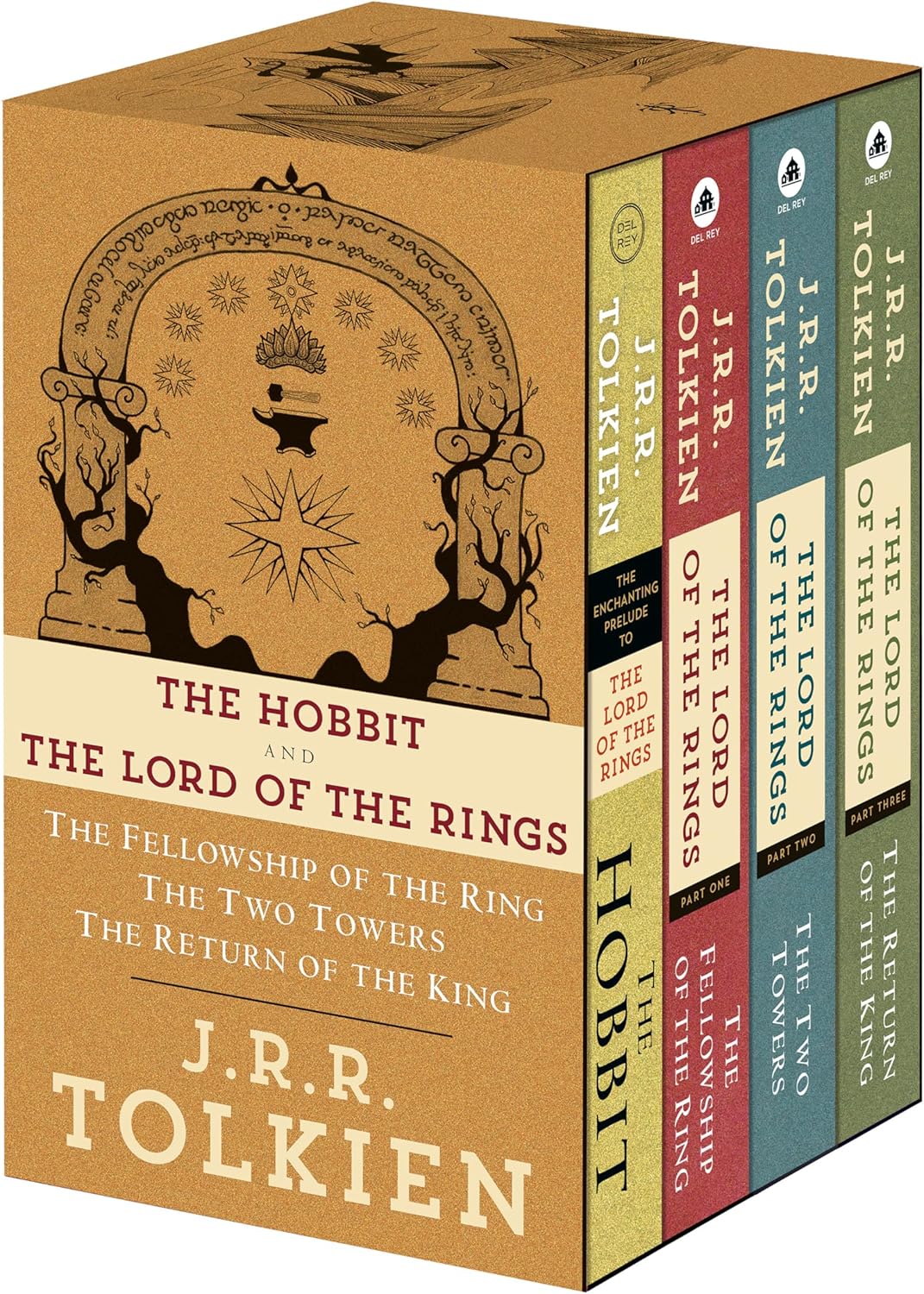 J.R.R. Tolkien 4-Book Boxed Set: The Hobbit and The Lord of the Rings: The Hobbit, The Fellowship of the Ring, The Two Towers, The Return of the King by J.R.R. Tolkien