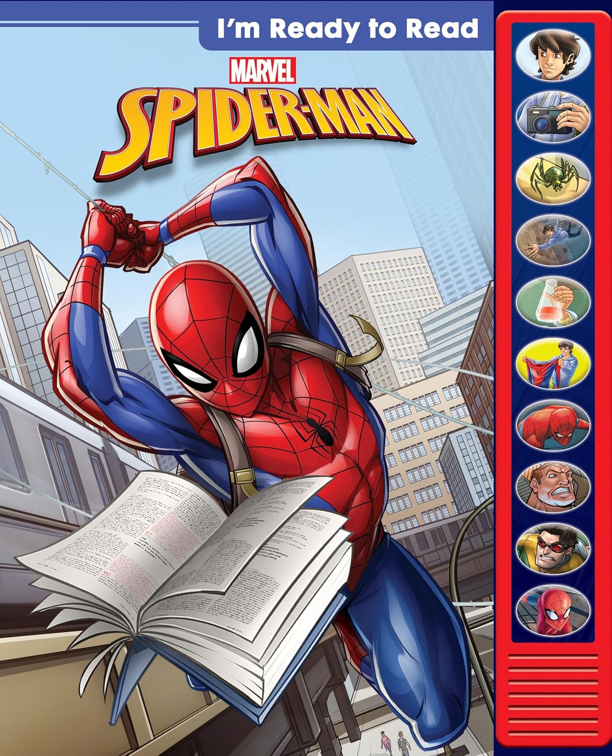 Marvel - I'm Ready to Read with Spider-Man - Interactive Read-Along Sound Book - Great for Early Readers - PI Kids by PI Kids