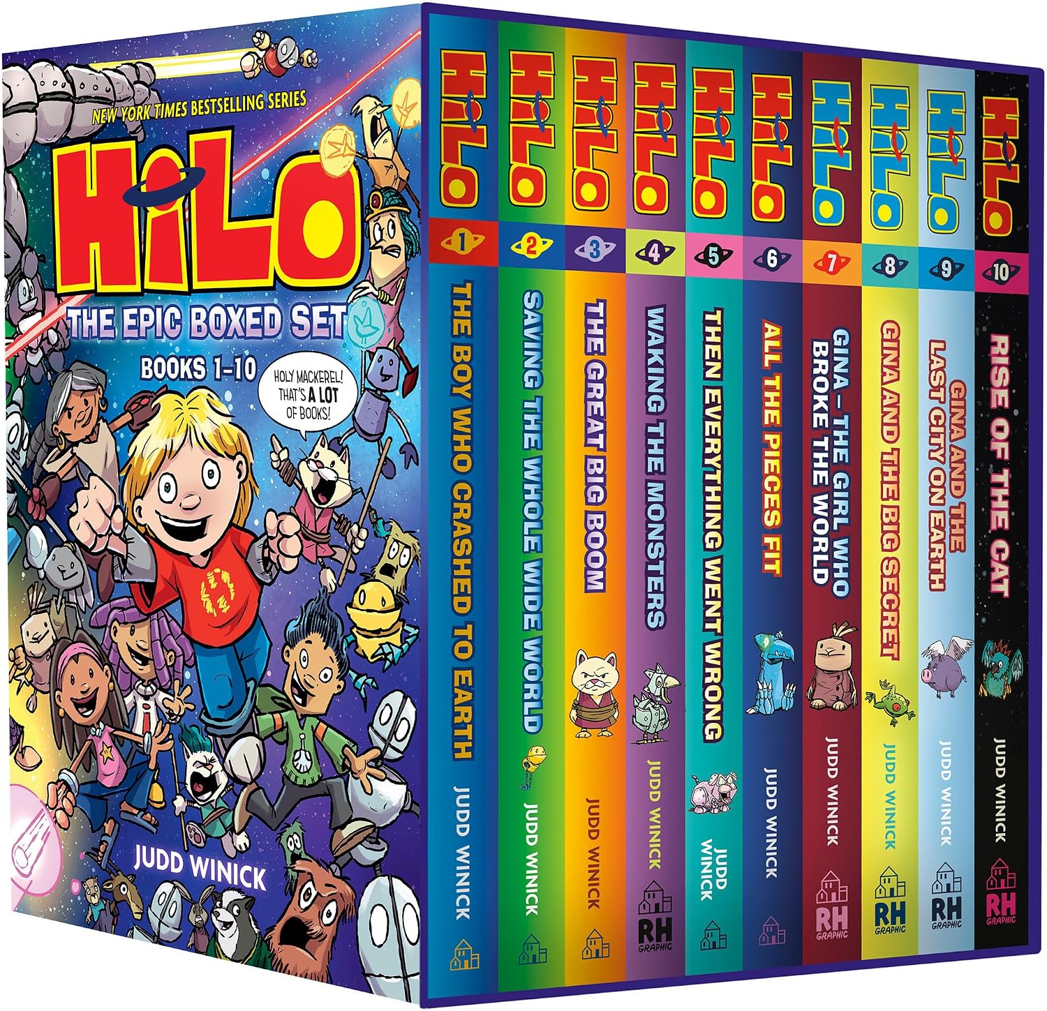 Hilo: The Epic Boxed Set (Books 1-10): (A Graphic Novel Boxed Set) by Judd Winick