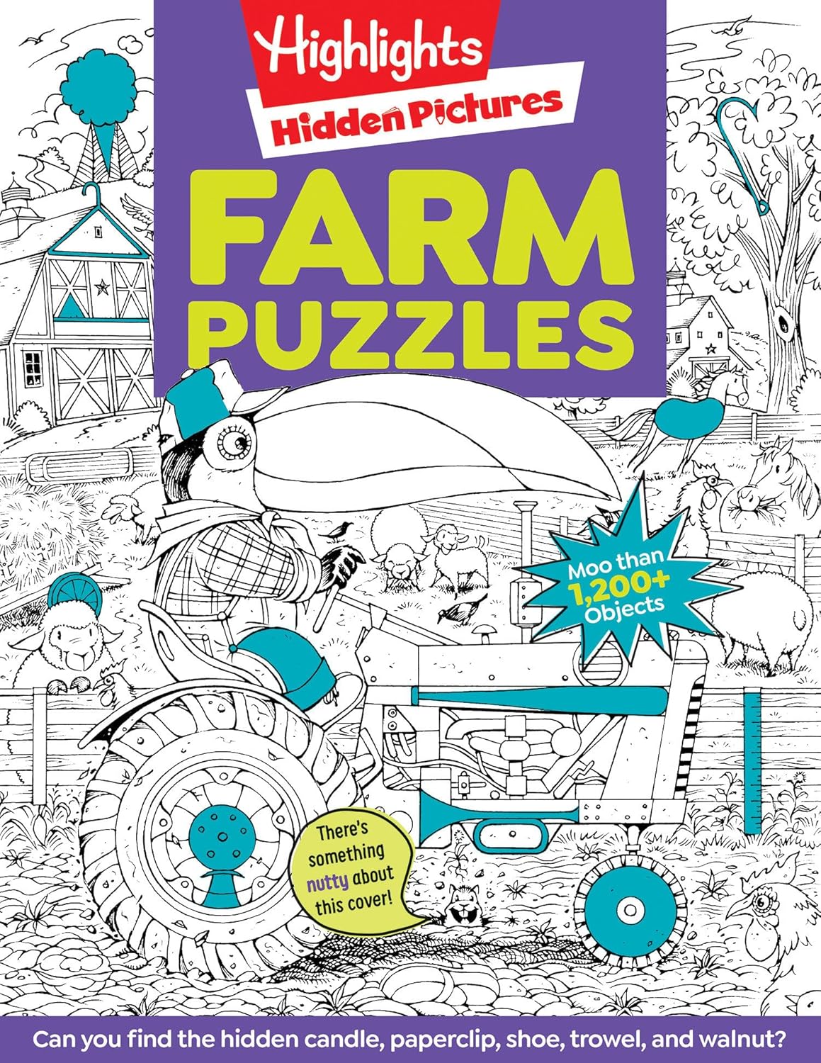 Farm Puzzles: Ultimate Farm Picture Puzzle Book with Over 1,200 Objects to Seek and Find, Farm-Themed Activity Book for Kids 6 and Older by Highlights