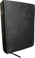 The NASB, MacArthur Study Bible, Large Print, Black Bonded Leather, Thumb Indexed, 1995 Text: Unleashing God's Truth One Verse at a Time (Holy Bible, New American Standard Bible) by Thomas Nelson