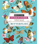 Brain Games - Sticker by Number - Vintage: Butterflies (28 Images to Sticker) by Publications International Ltd.