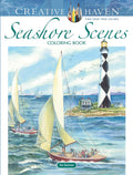 Creative Haven Seashore Scenes Coloring Book: Relax & Unwind with 31 Stress-Relieving Illustrations (Adult Coloring Books: Sea Life) by Dot Barlowe
