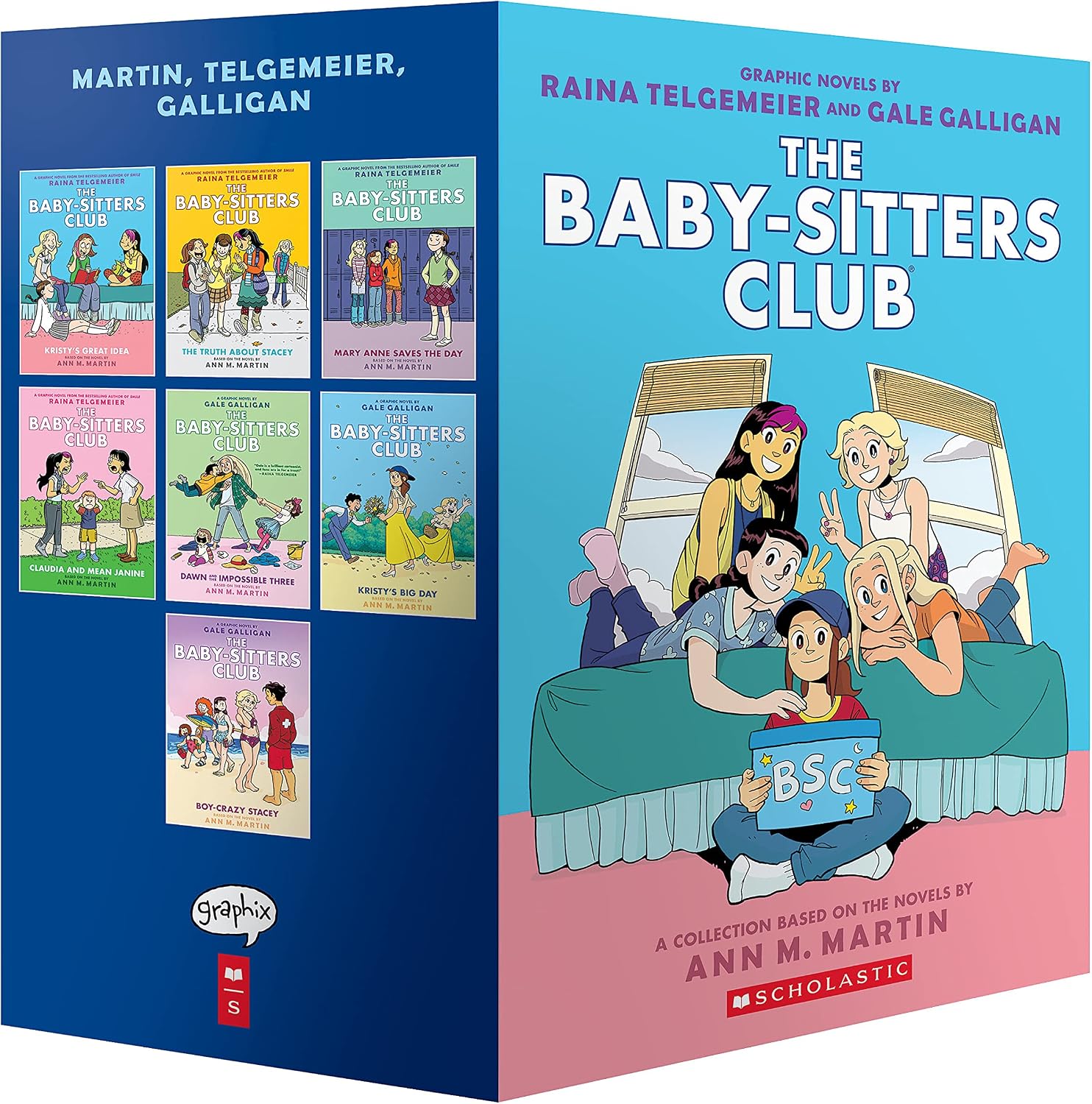 The Baby-sitters Club #1-7 Graphic Novel Box Set by Ann M. Martin