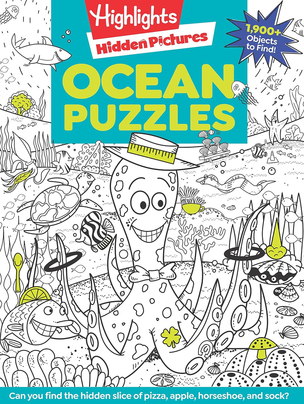 Ocean Puzzles: Over 100 Ocean-Themed Search and Find Puzzles for Kids 6 and Over, Featuring Sea Creatures, Marine Animals, Underwater Scenes and Over 1,900 Hidden Objects (Highlights Hidden Pictures) by Highlights