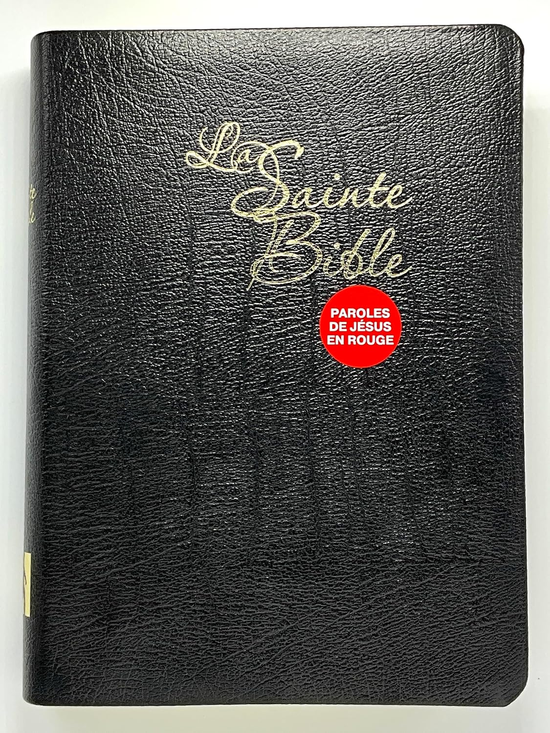 French Bible LSV Large Print Indexed Black - Bible française Louis Segond Gros Caractères Noir indexé by CLC Editions
