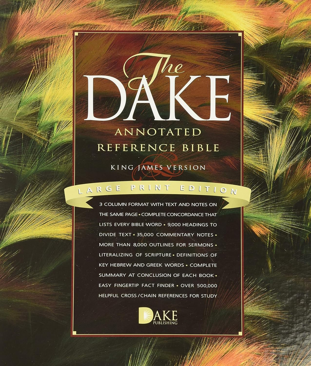 Dake Annotated Reference Bible-KJV-Large Print by Finis Jennings Dake