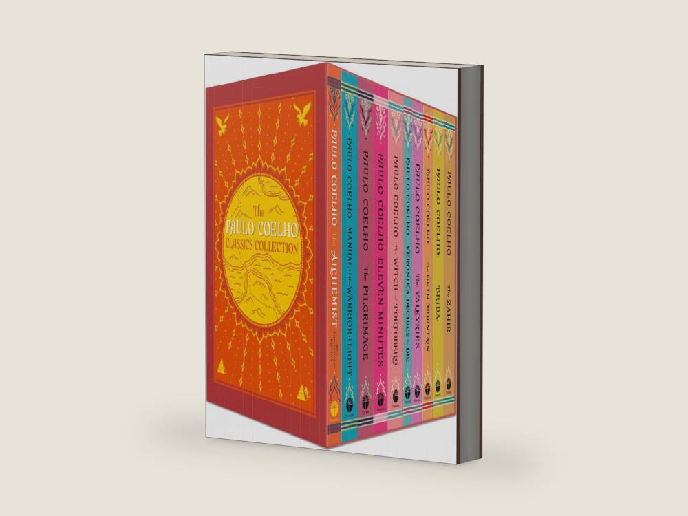 The Paulo Coelho Classics Collection 10 Books Box Set (Alchemist, Manual Of The Warrior Of Light, Pilgrimage, Eleven Minutes, Witch Of Portobello, Veronika Decides To Die, Valkyries & More) by Paulo Coelho | barcode:9780008642921 | source:'9780008642921-right-three-quarter.jpg