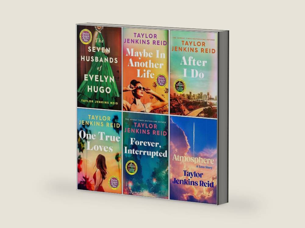 Taylor Jenkins Reid 6 Books Collection Set (The Seven Husbands of Evelyn Hugo, Maybe in Another Life, After I do, One True Loves, Forever Interrupted & Atmosphere A Love Story) by Taylor Jenkins Reid | barcode:9780009292279 | source:'9780009292279-right-three-quarter.jpg