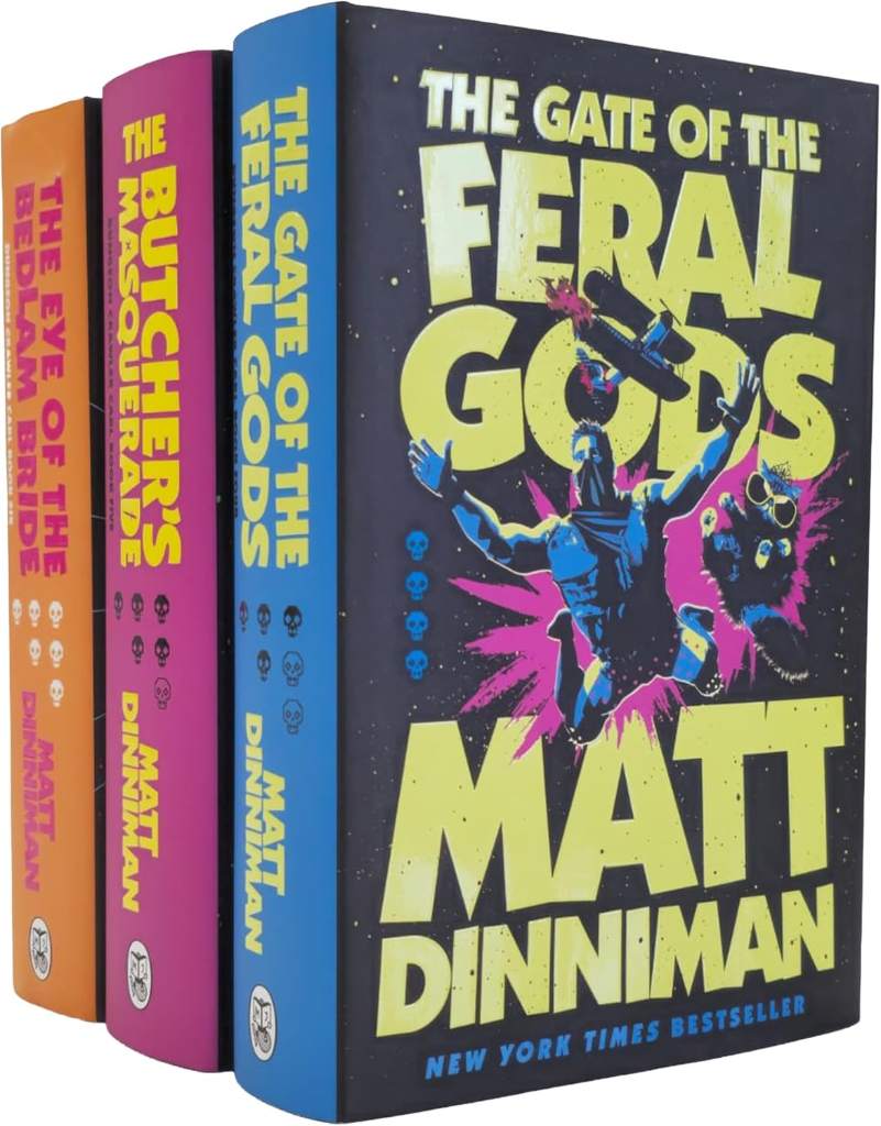 Dungeon Crawler Carl Series (Book 4-6) by Matt Dinniman 3 Books Collection Set (The Gate of the Feral Gods, The Butcher's Masquerade & The Eye of the Bedlam Bride) by Matt Dinniman | barcode:9780014929269 | source:'9780014929269.jpg