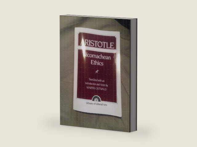 Nicomachean Ethics by Aristotle | barcode:9780023895302 | source:'9780023895302-right-three-quarter.jpg