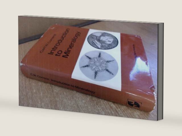 Introduction to mineralogy: Crystallography and petrology by C.W. Correns | barcode:9780045490042 | source:'9780045490042-right-three-quarter.jpg
