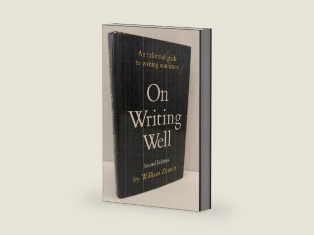 On Writing Well: An Informal Guide to Writing Nonfiction by William Zinsser | barcode:9780060148041 | source:'9780060148041-right-three-quarter.jpg