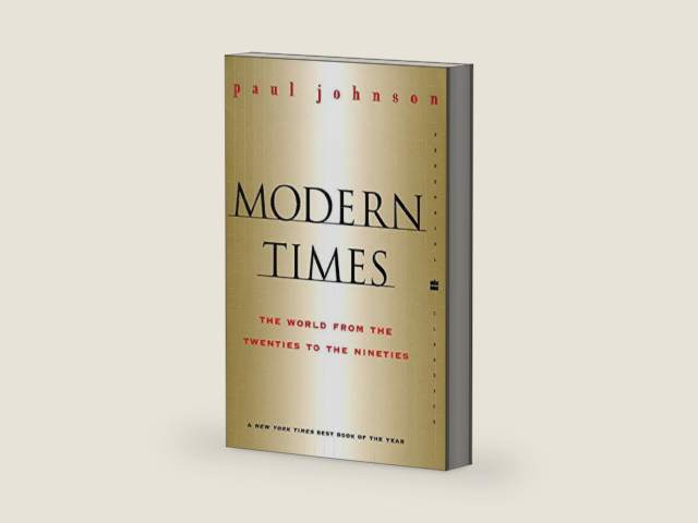 Modern Times Revised Edition: The World from the Twenties to the Nineties (Perennial Classics) by Paul Johnson | barcode:9780060935504 | source:'9780060935504-right-three-quarter.jpg