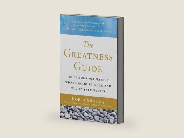 The Greatness Guide: 101 Lessons for Making What’s Good at Work and in Life Even Better by Robin Sharma | barcode:9780061238574 | source:'9780061238574-right-three-quarter.jpg