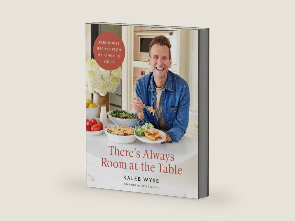 There’s Always Room at the Table: Farmhouse Recipes from My Family to Yours ― A NYT Bestselling Cookbook of Midwestern Comfort Food by Kaleb Wyse | barcode:9780063345713 | source:'9780063345713-right-three-quarter.jpg