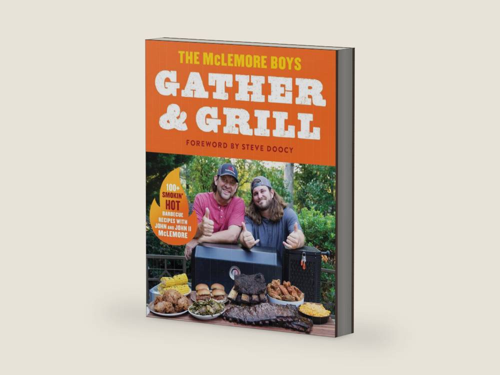 Gather and Grill: Southern Charm Meets Bold Flavors in this BBQ Cookbook by John Darin McLemore | barcode:9780063351059 | source:'9780063351059-right-three-quarter.jpg