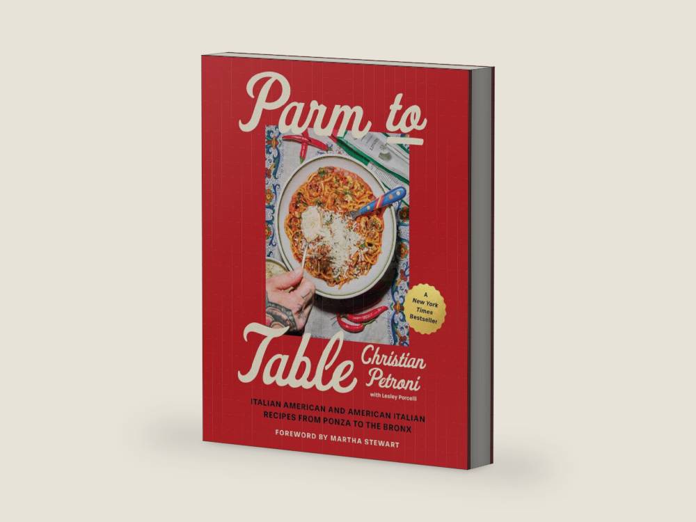 Parm to Table: Italian American and American Italian Recipes from Ponza to the Bronx―Recipes and Stories from the Celebrated Chef and Television Personality by Christian Petroni | barcode:9780063378582 | source:'9780063378582-right-three-quarter.jpg