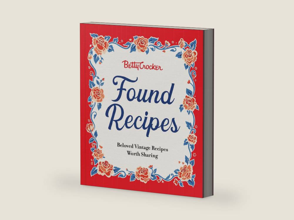 Betty Crocker Found Recipes: Beloved Vintage Recipes Worth Sharing―The Heartwarming Cookbook with Classic Recipes and Vintage Charm, Rediscover Treasures from Betty Crocker's Kitchen by Betty Crocker | barcode:9780063390966 | source:'9780063390966-right-three-quarter.jpg