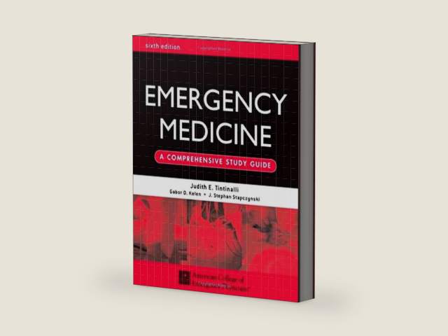 Emergency Medicine: A Comprehensive Study Guide 6th edition by Judith E Tintinalli | barcode:9780071388757 | source:'9780071388757-right-three-quarter.jpg