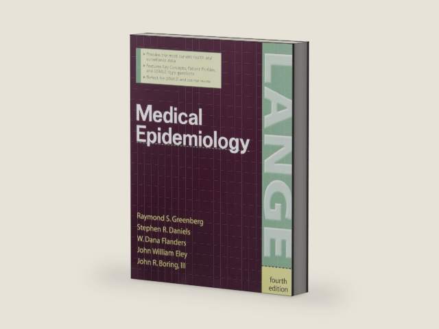 Medical Epidemiology (LANGE Basic Science) by Raymond Greenberg | barcode:9780071416375 | source:'9780071416375-right-three-quarter.jpg