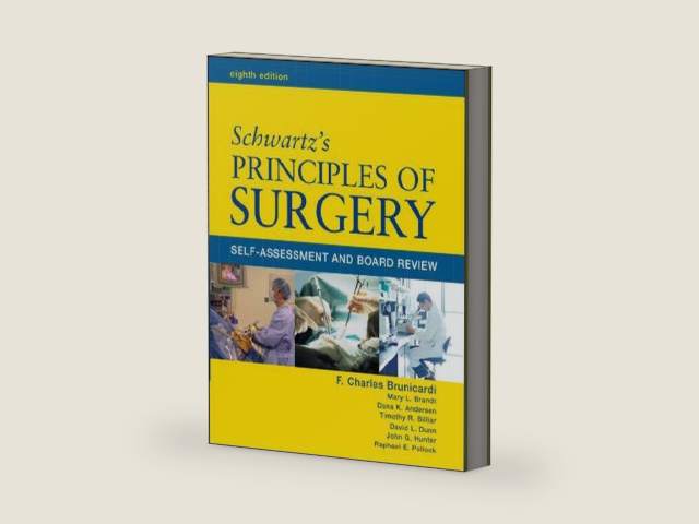 Schwartz' Principles of Surgery: Self-Assessment and Board Review, Eighth Edition by F. Brunicardi | barcode:9780071446877 | source:'9780071446877-right-three-quarter.jpg