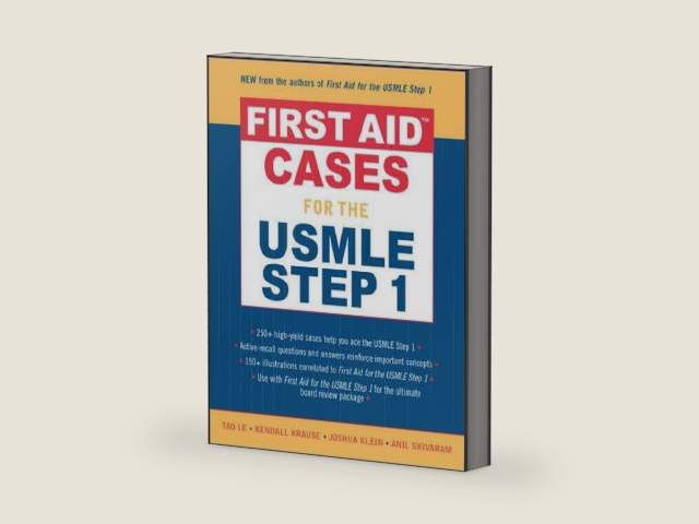 First Aid Cases for the USMLE Step 1 (First Aid Series) by Tao Le | barcode:9780071464109 | source:'9780071464109-right-three-quarter.jpg