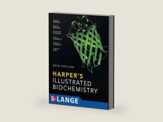 Harper's Illustrated Biochemistry, 28th Edition (LANGE Basic Science) by Robert Murray | barcode:9780071625913 | source:'9780071625913-right-three-quarter.jpg
