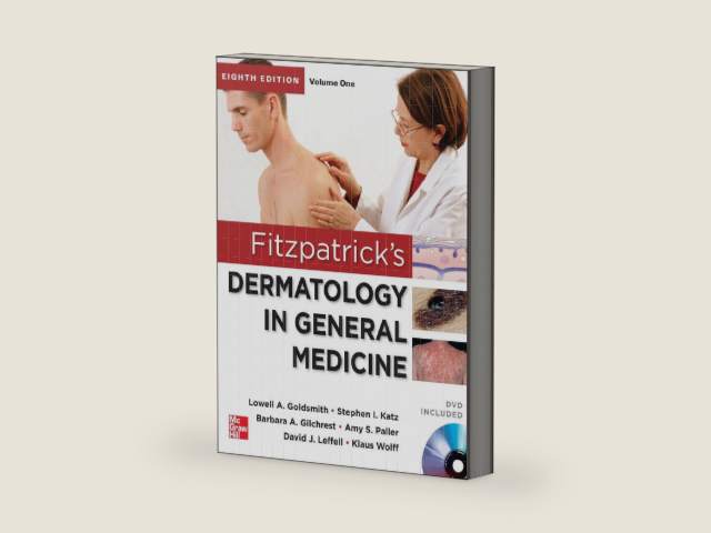 Fitzpatrick's Dermatology in General Medicine, Eighth Edition, 2 Volume set by Lowell Goldsmith | barcode:9780071669047 | source:'9780071669047-right-three-quarter.jpg