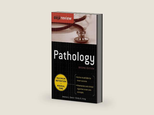 Deja Review Pathology, Second Edition by Jessica Davis | barcode:9780071736770 | source:'9780071736770-right-three-quarter.jpg