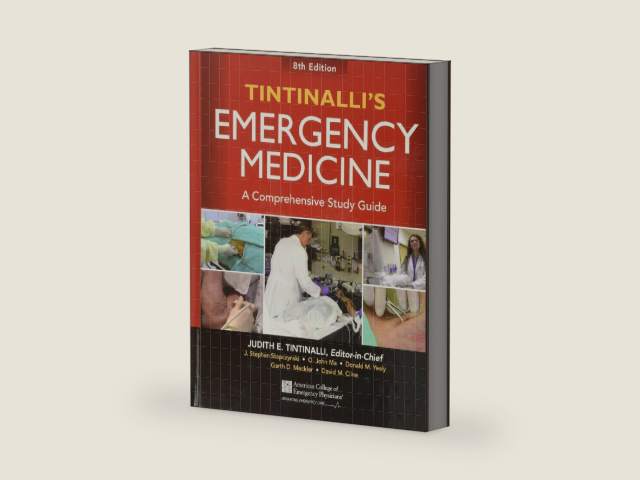 Tintinalli's Emergency Medicine: A Comprehensive Study Guide, 8th edition by Judith Tintinalli | barcode:9780071794763 | source:'9780071794763-right-three-quarter.jpg